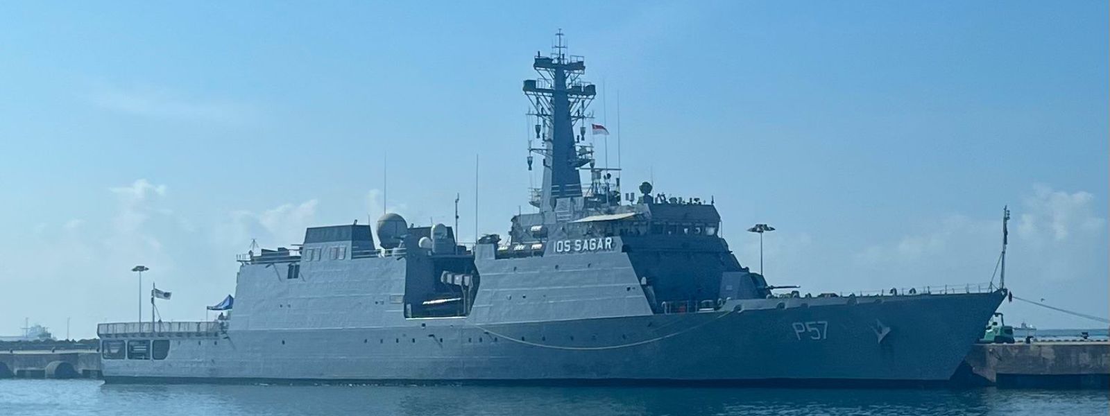 Indian Naval Ship Sunayna to Dock in Colombo